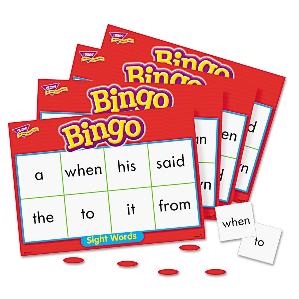 Bingo Cards Enterprises cards sight Sight Words Trend printable Flash bingo word