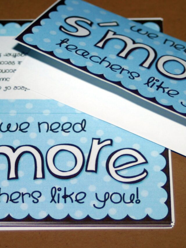 Easy S’mores Teacher Appreciation Gift Story