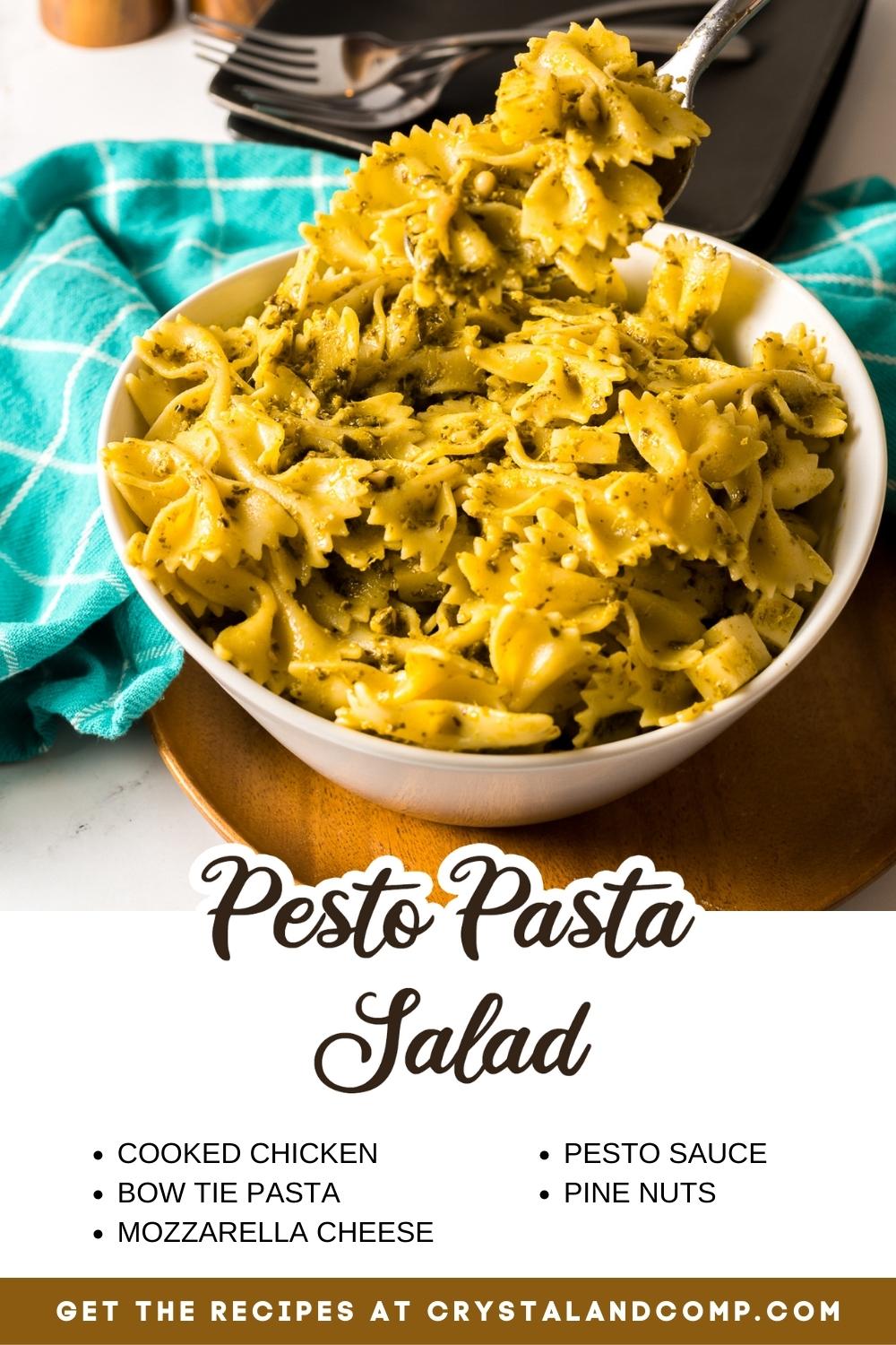 pesto pasta salad ingredient list