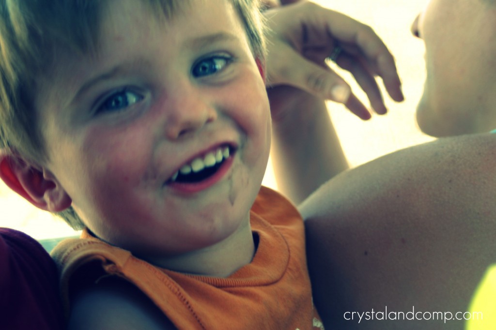 wyatt at baseball game