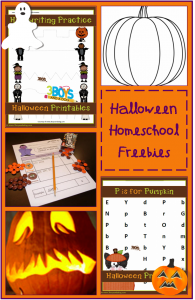 Halloween Homeschooling Freebies by subject!