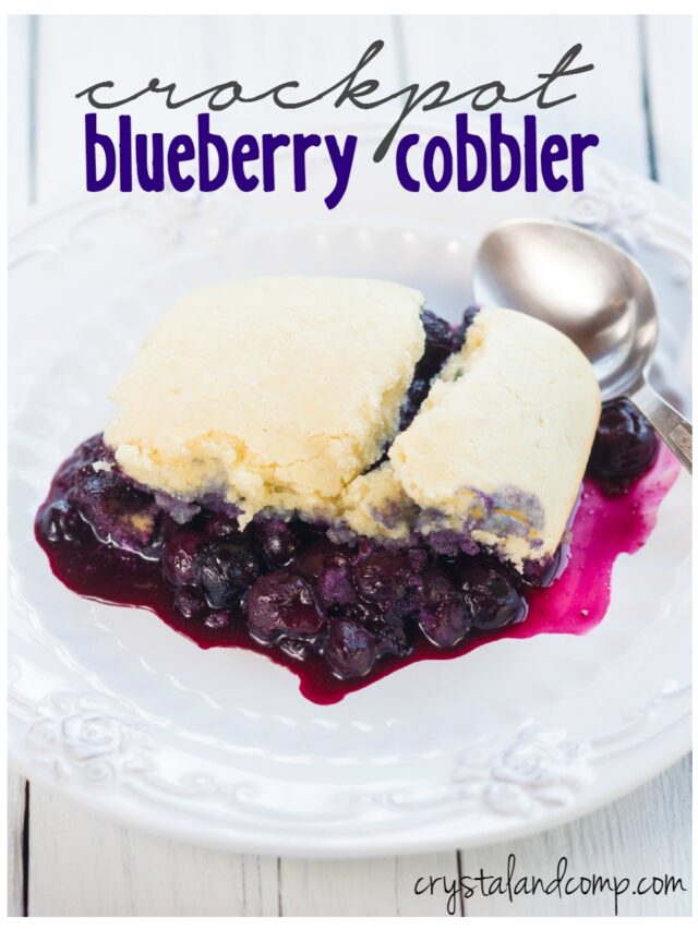 crockpot blueberry cobbler