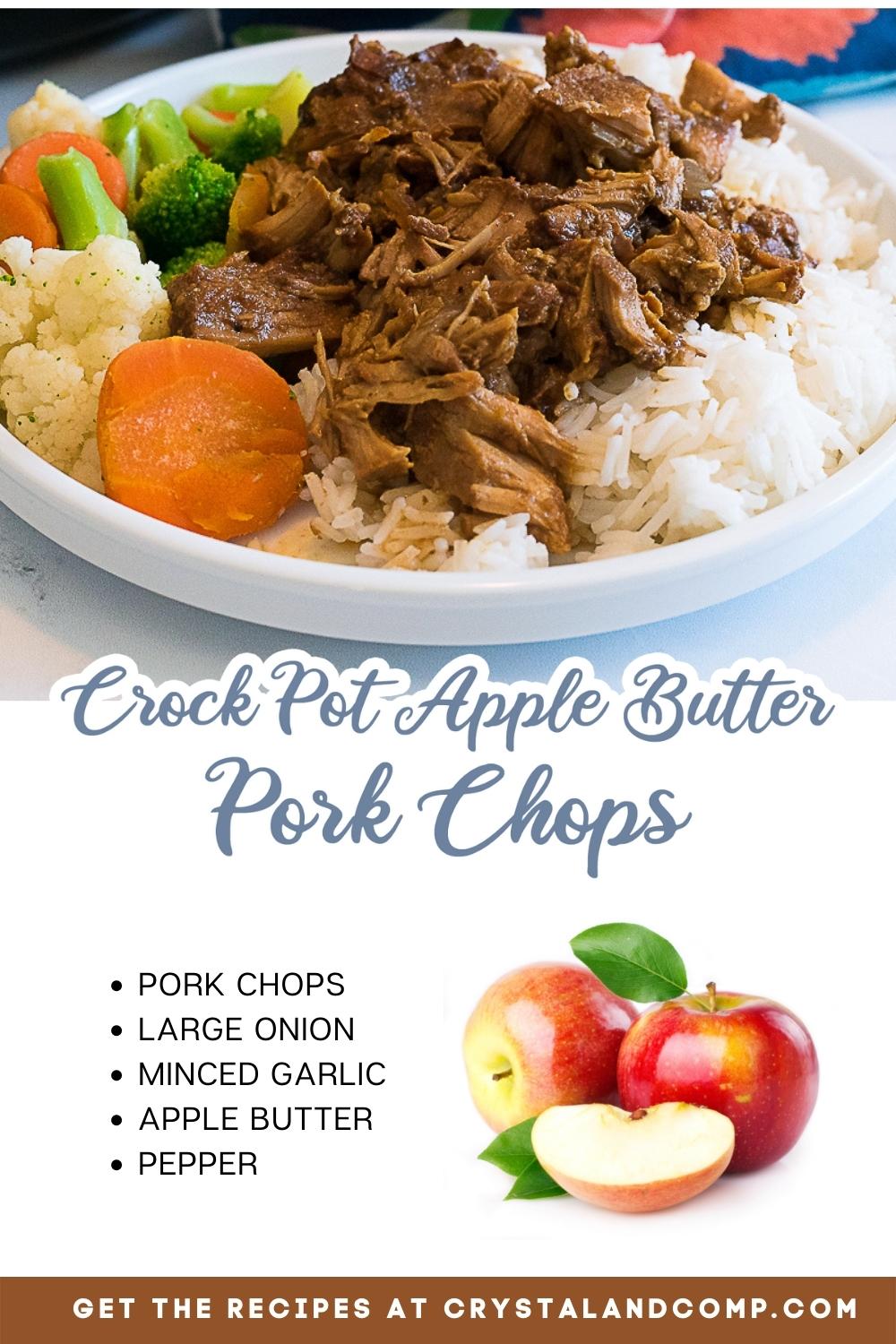 crock pot apple butter pork chops ingredient list