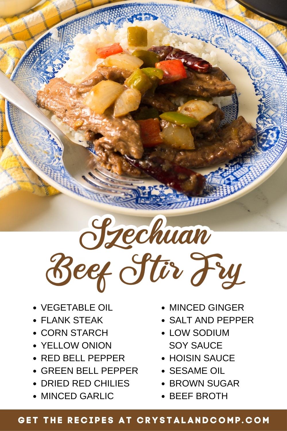 szechuan beef stir fry ingredient list