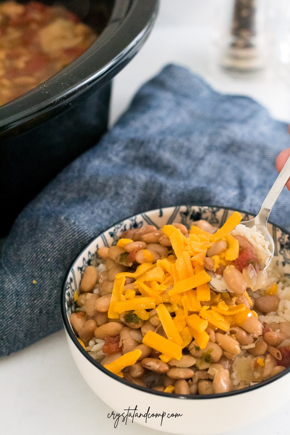 pinto beans and rice recipe spoon