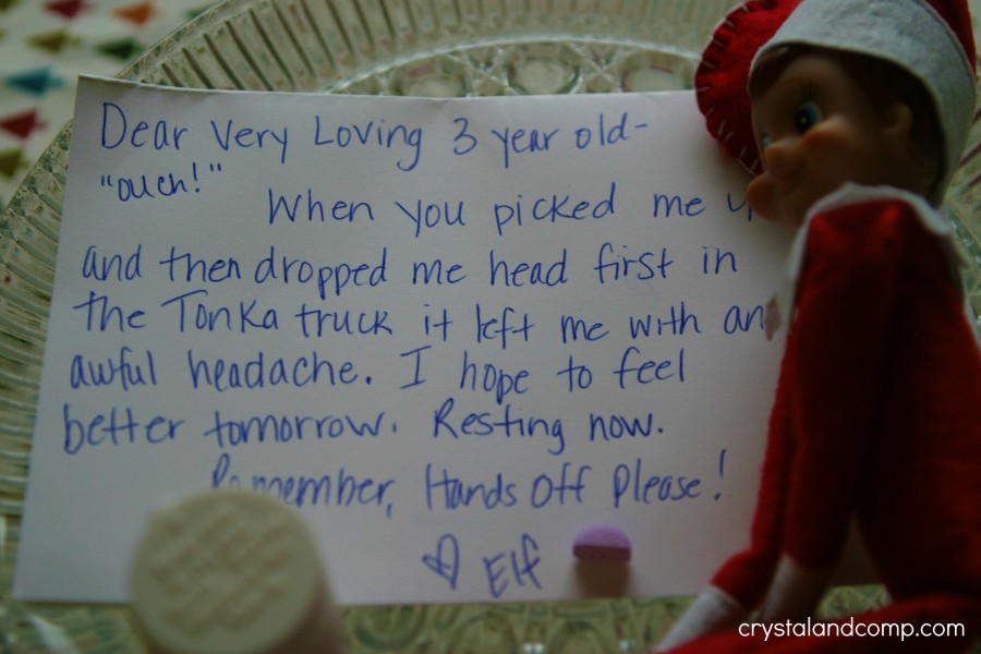 Elf on the Shelf Had a Bad Fall #elfontheshelf - CrystalandComp.com