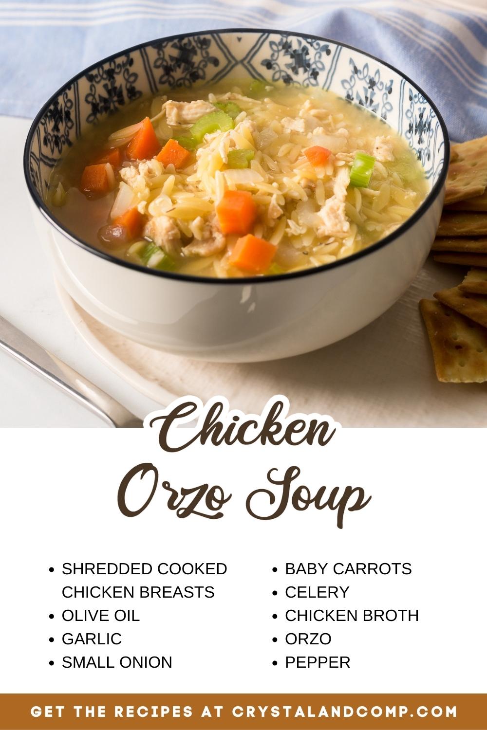 chicken orzo soup ingredient list