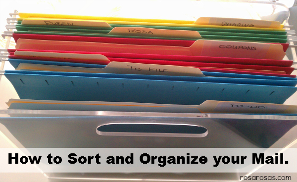 organize and sort mail