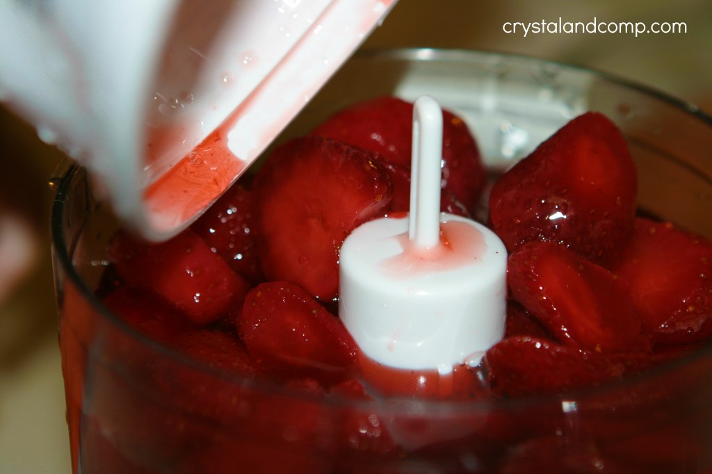 frozen strawberries in syrup