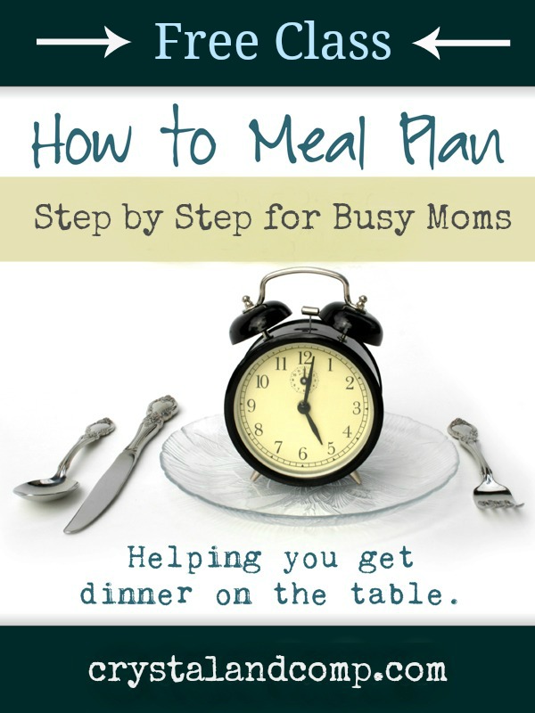 Free Meal Planning Class Free Meal Planning Class