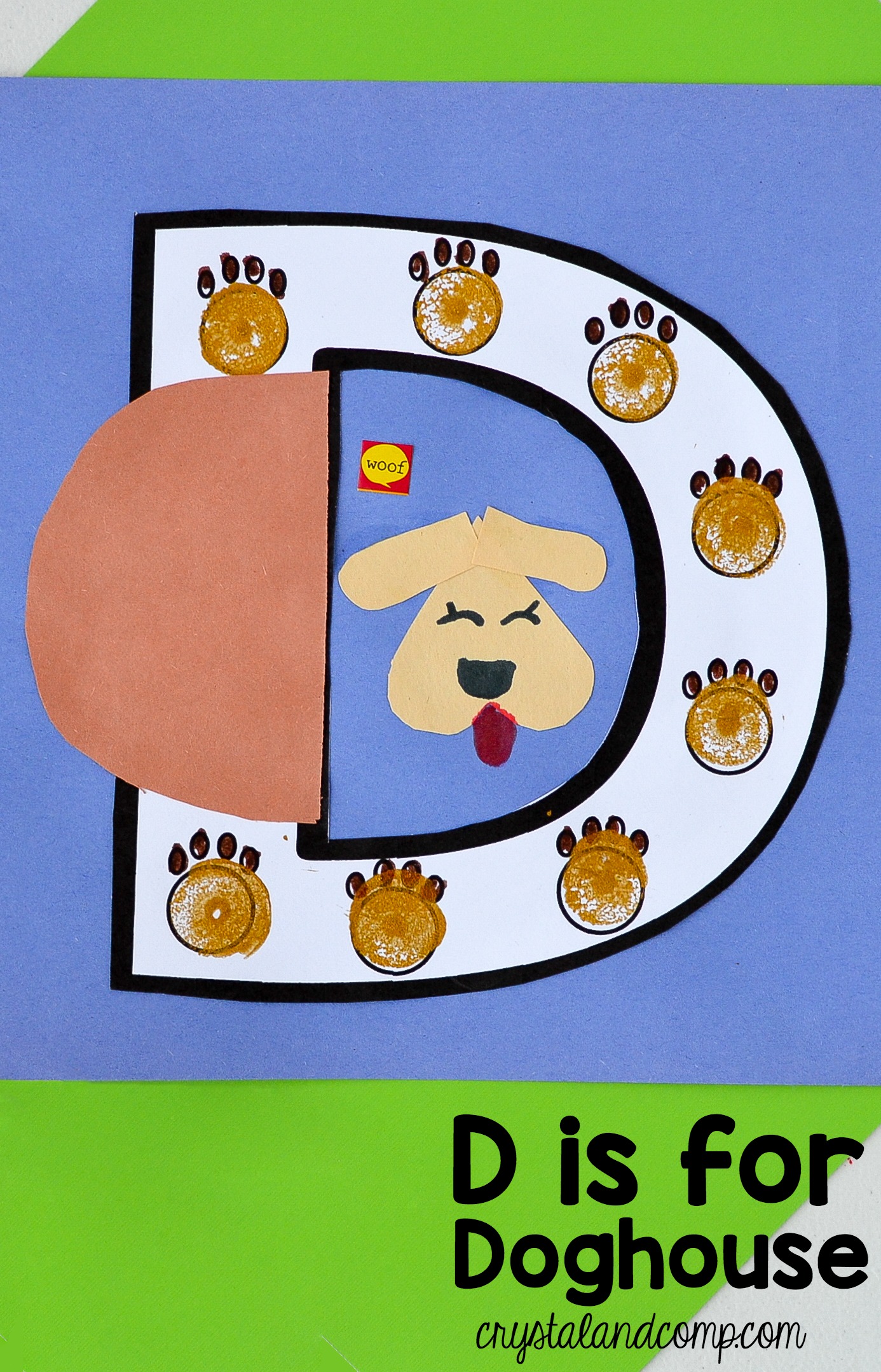 D is for Doghouse: Preschool Letter of the Week Craft