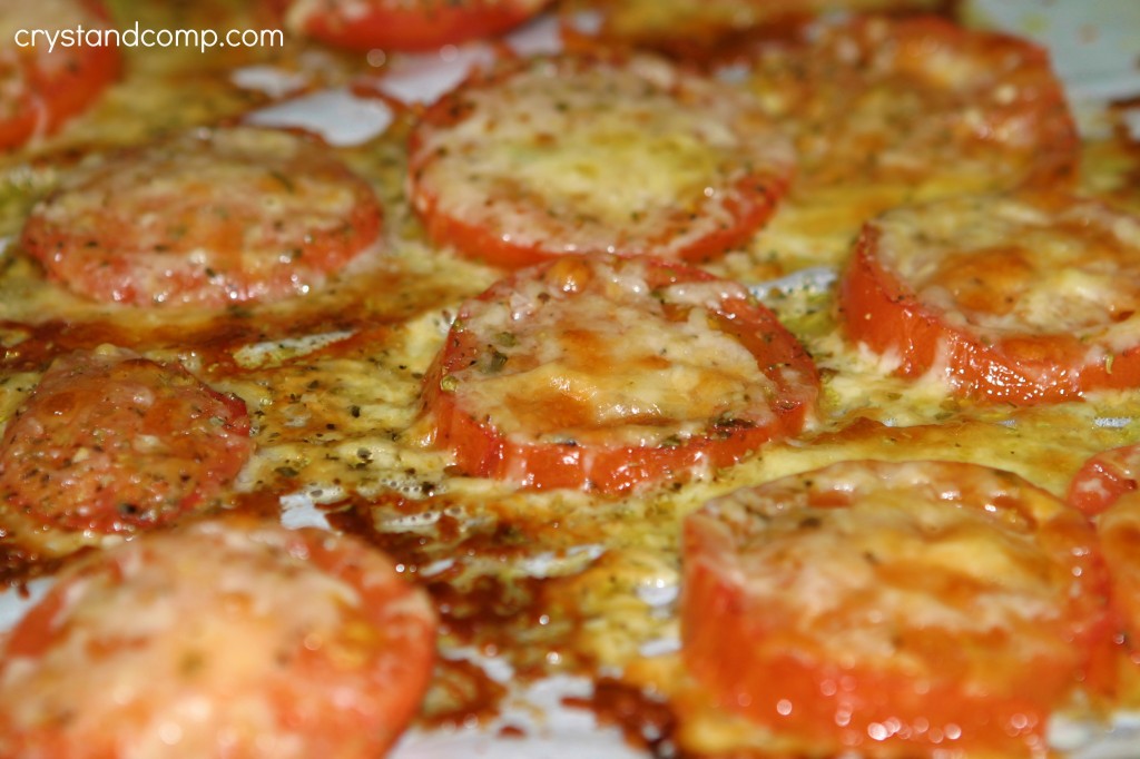 roast tomatoes until cheese is golden brown