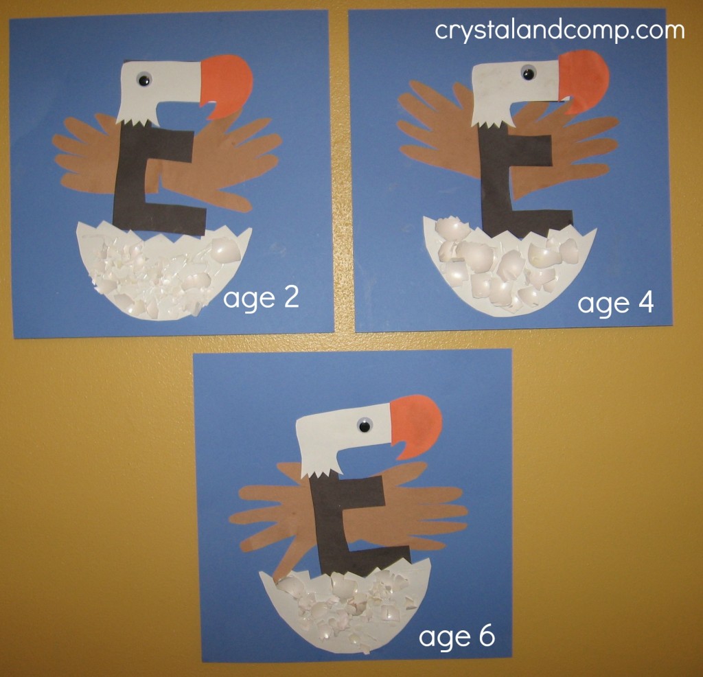 E is for Eagle Letter of the Week Preschool Craft