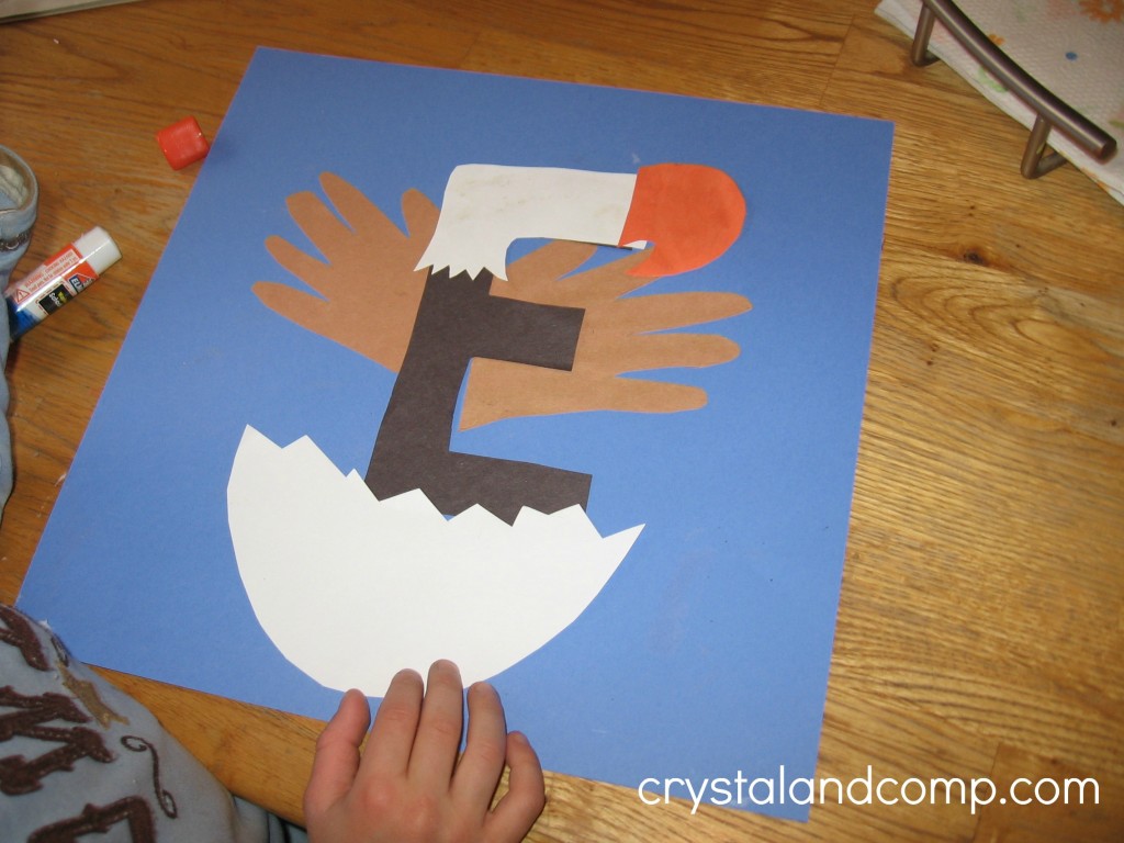 E is for Eagle Letter of the Week Preschool Craft