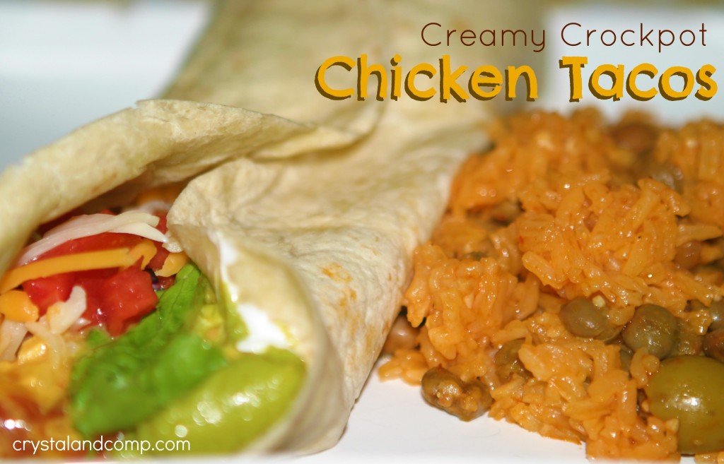 Easy Recipes: Creamy Crockpot Chicken Tacos