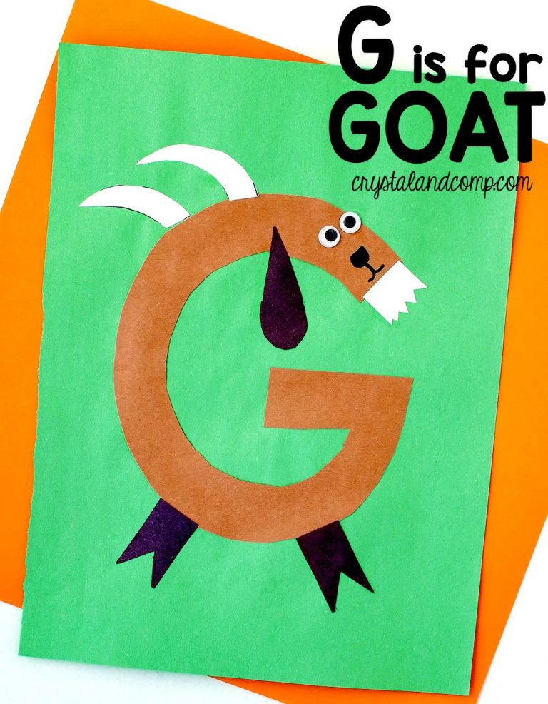 G is for Goat Letter of the Week Craft