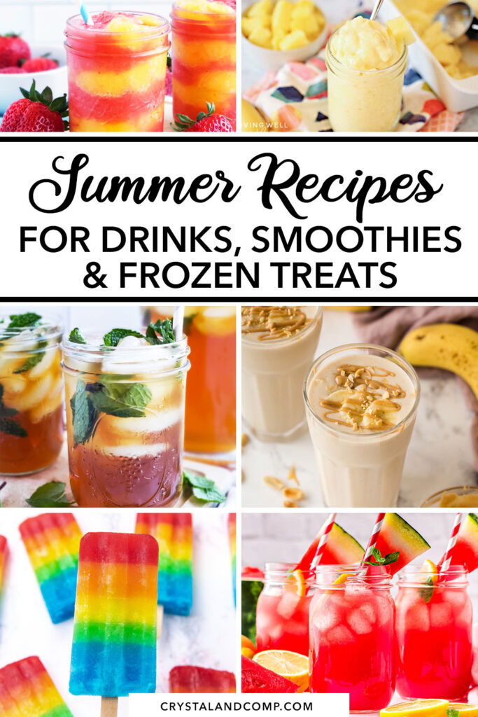 summer recipes for drinks smoothies and frozen treats
