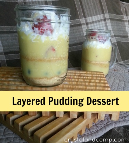 Layered pudding dessert - perfect summer activity for kids