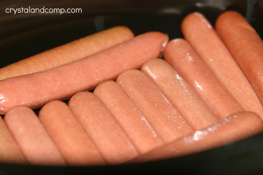 how to cook hotdogs in the crockpot