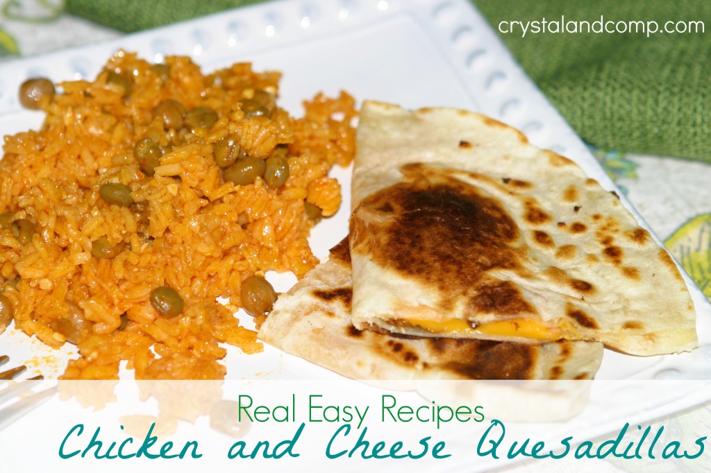 real easy recipes chicken and cheese quesadillas 