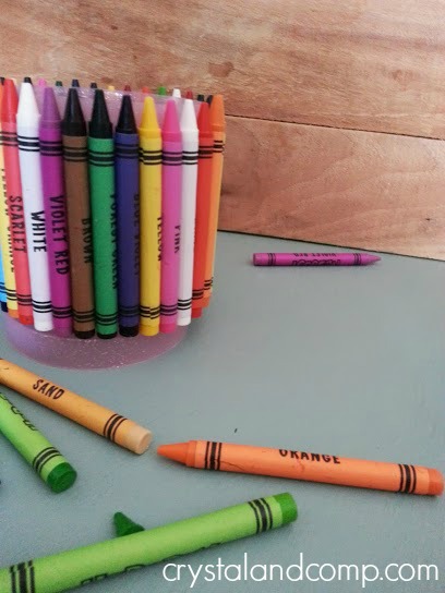 activities for kids back to school crayon holder