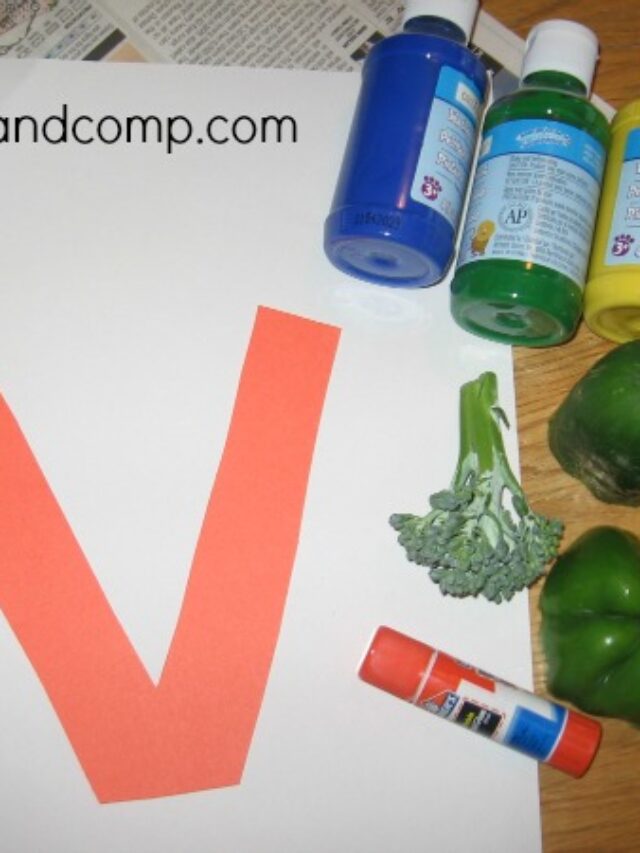 V is For Vase Preschool Craft Stories