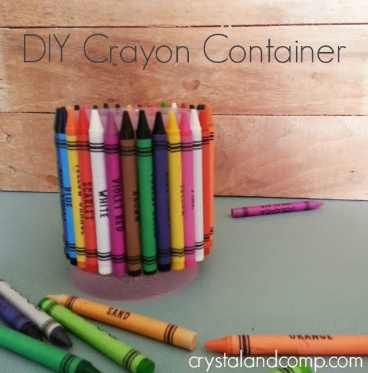 easy diy crayon container