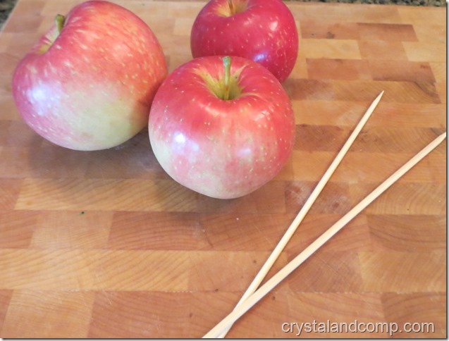 letter of the week snack ideas: l is for lollipop (a healthy apple lollipop) 
