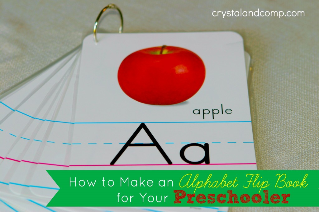 how to make an alphabet flip book for your preschooler