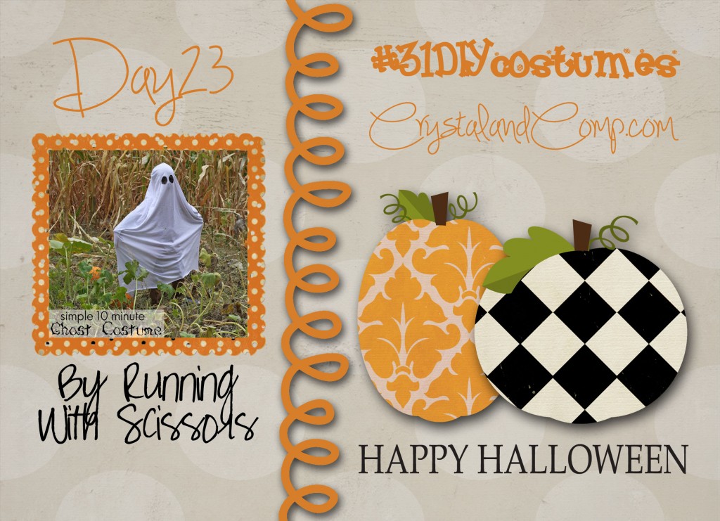 DIY Halloween costumes: how to make a ghost costume #31diycostumes