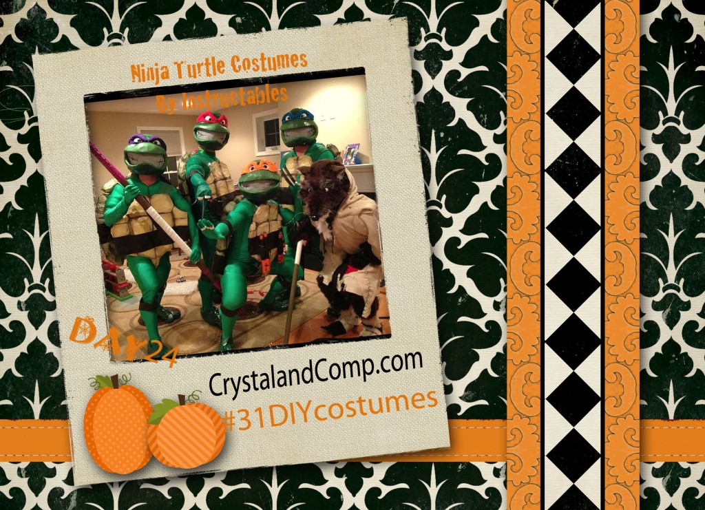 DIY Halloween Costumes:Teenage Mutant Ninja Turtles Costume #31DIYcostumes