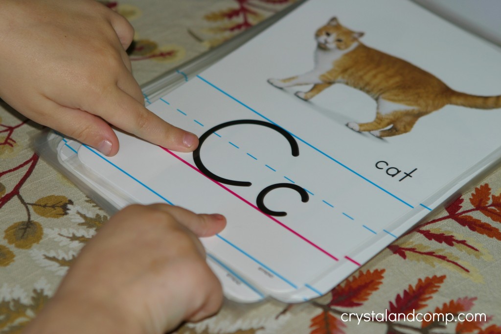 c is for cat alphabet flipbook