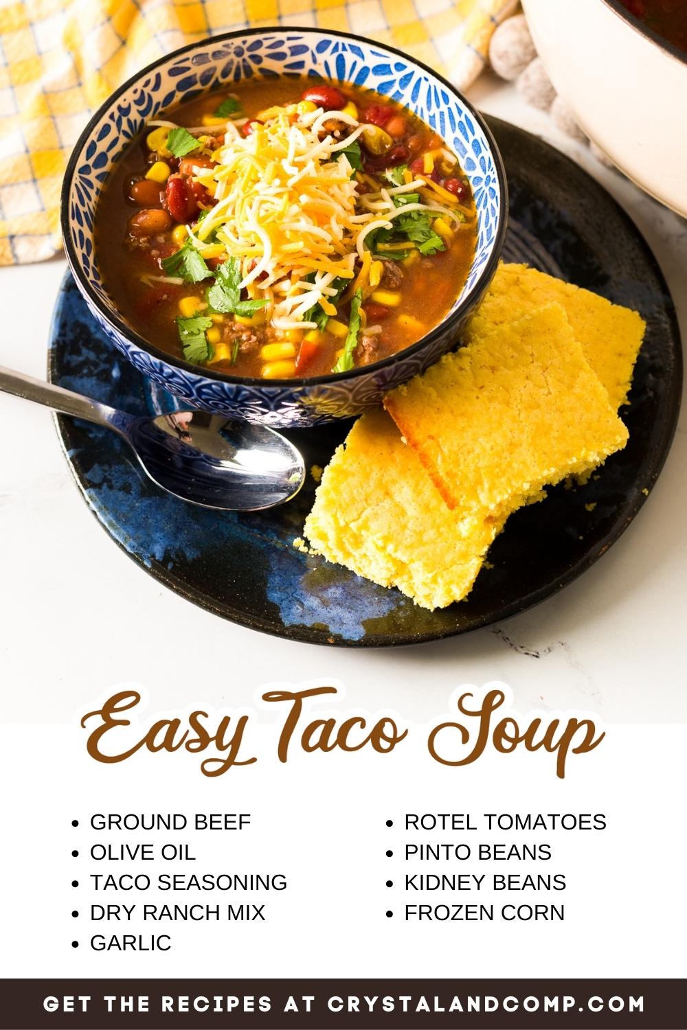 easy taco soup ingredient list
