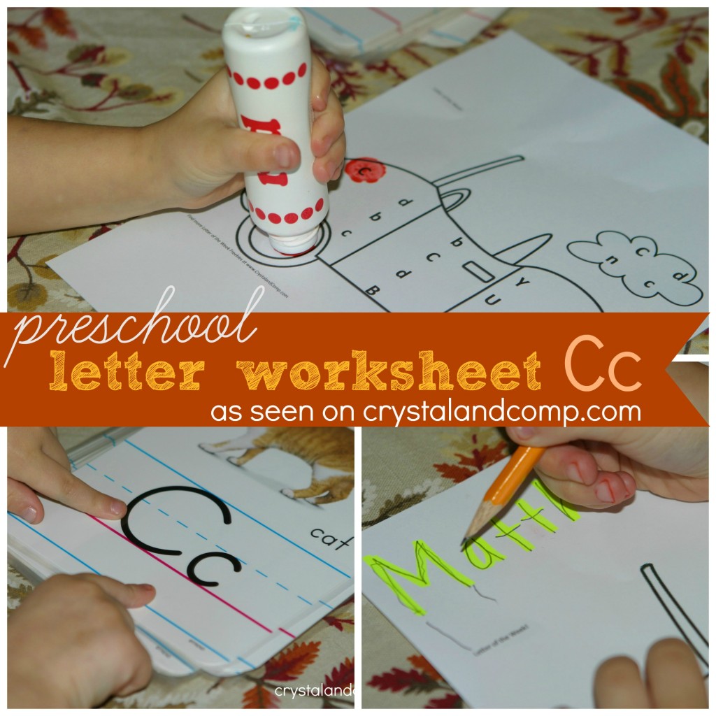 preschool letter worksheets c is for car