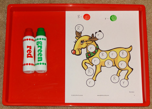 Preschool Worksheets: Christmas Do A Dot Printables