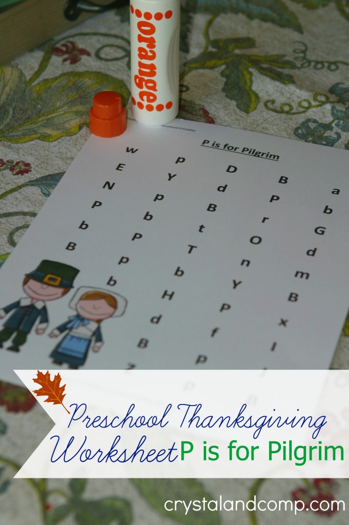 p is for pilgrim printable for preschoolers