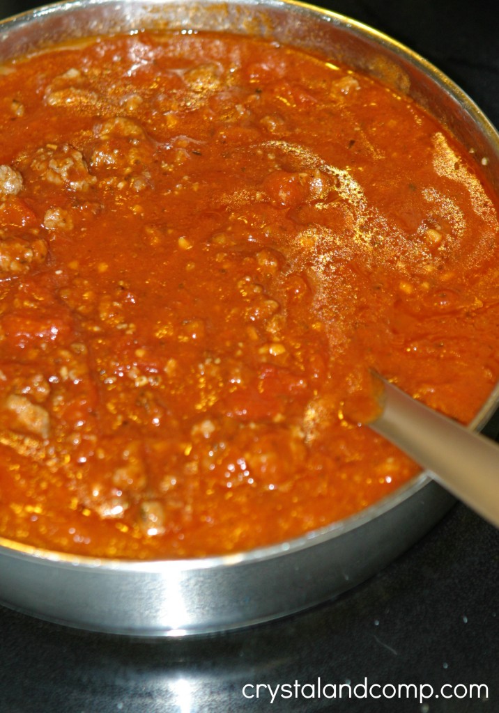 quick spaghetti recipe using trader joes marinara sauce