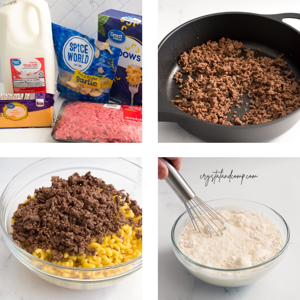 beef mac and cheese in process ingredients