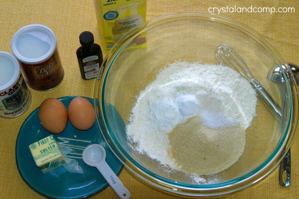 ingredients to make buttermilk pancakes from scratch
