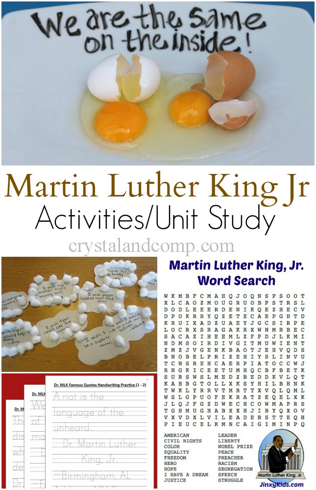 Martin Luther King Jr Activities and Unit Study 