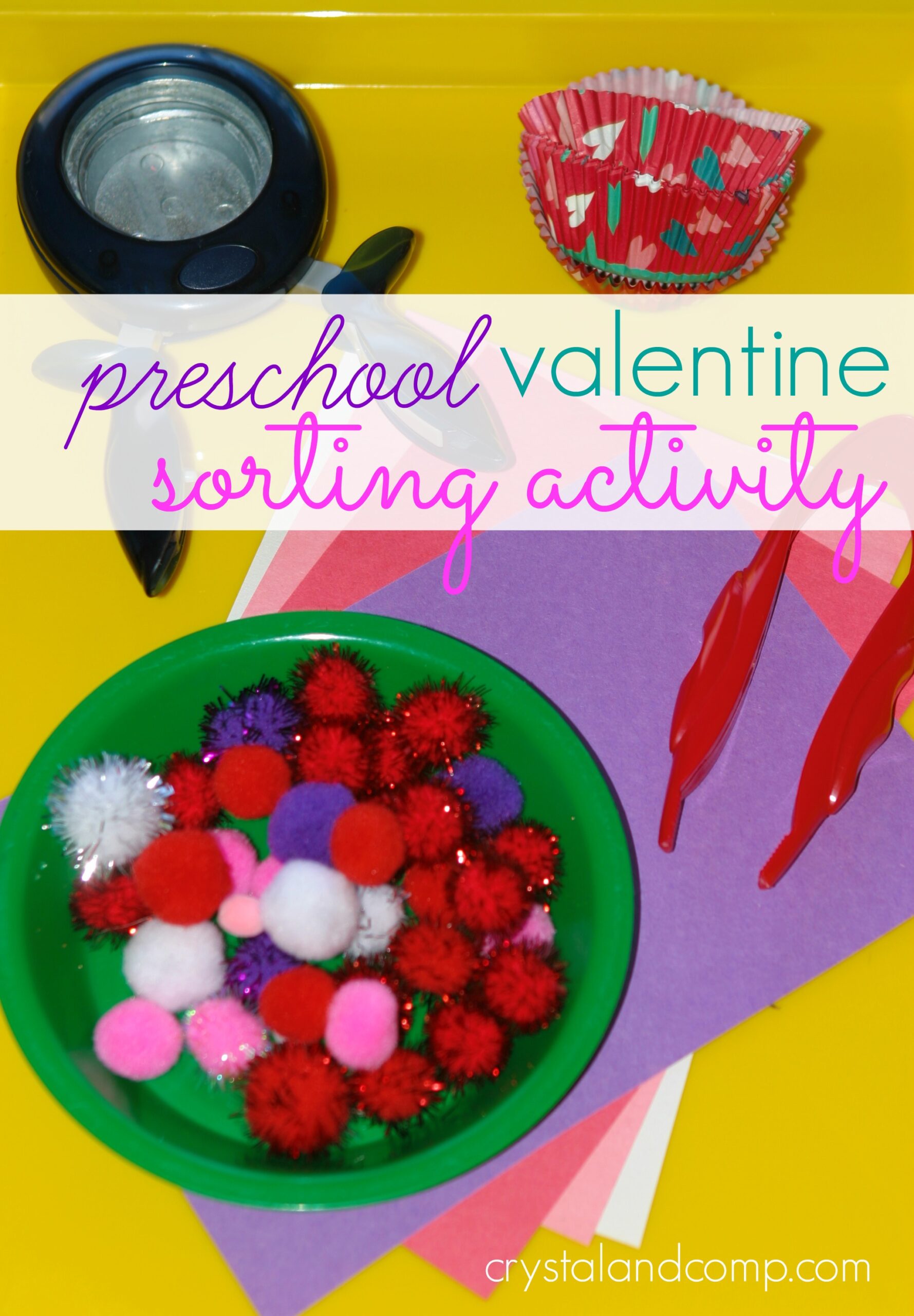 Valentine Preschool Sorting Activity