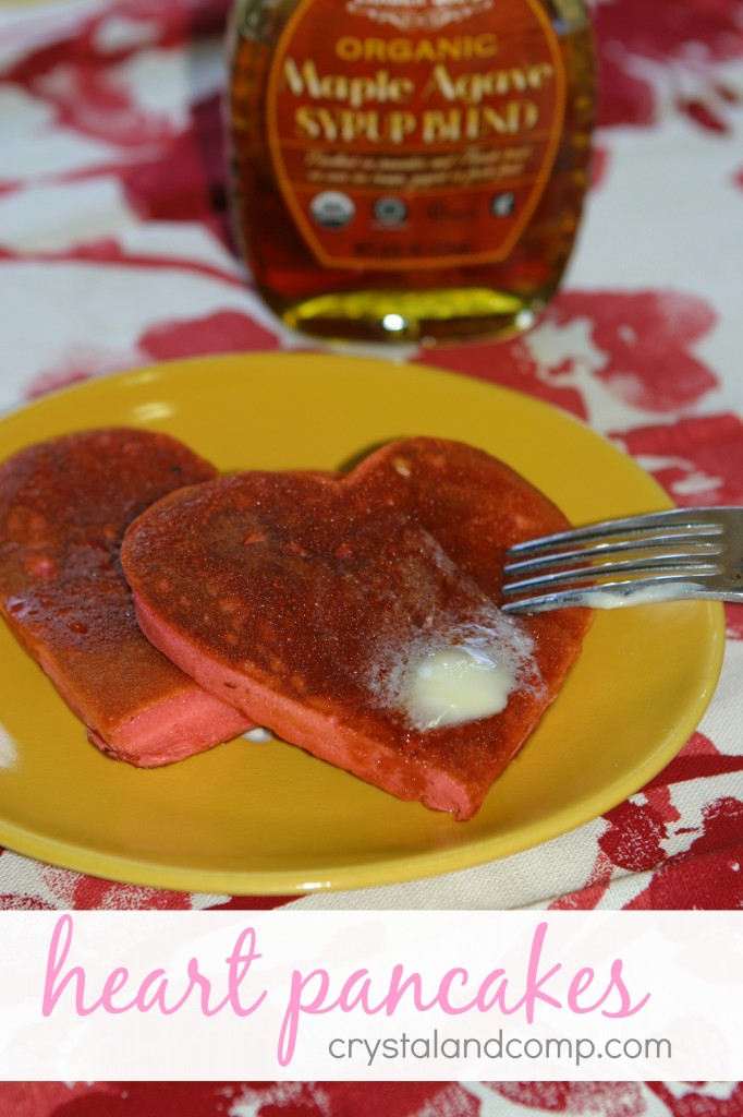heart pancakes