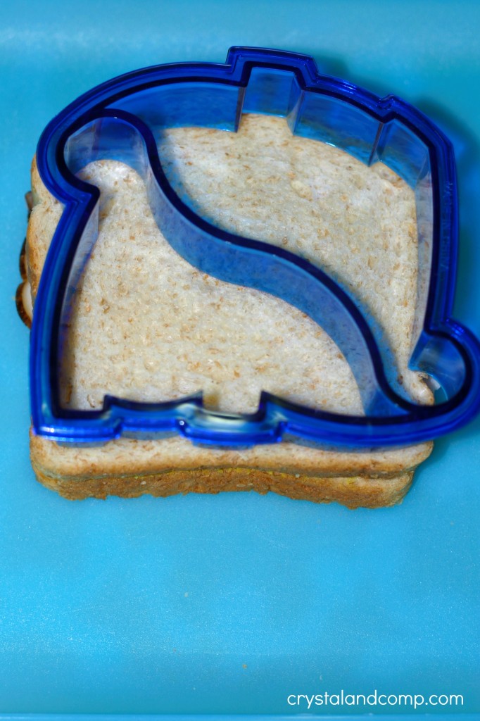 dinosaur sandwich cutter