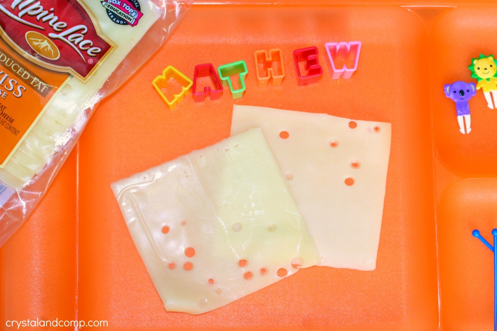 spell your name with your lunch Fun Lunch Box Ideas
