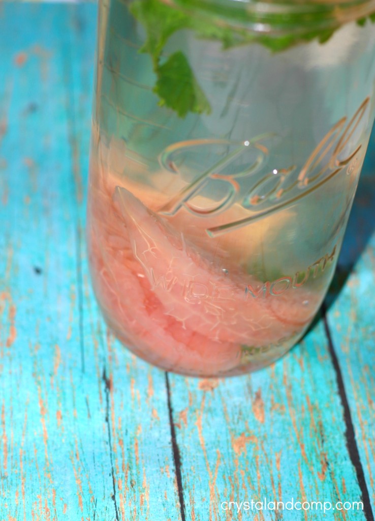 infused water with grapefruit