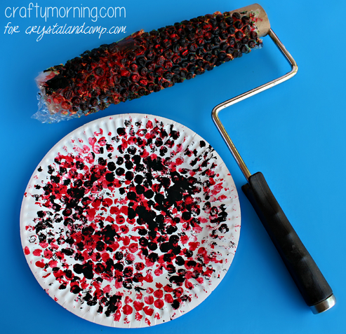 Bubble Wrap Paper Plate Snake Craft