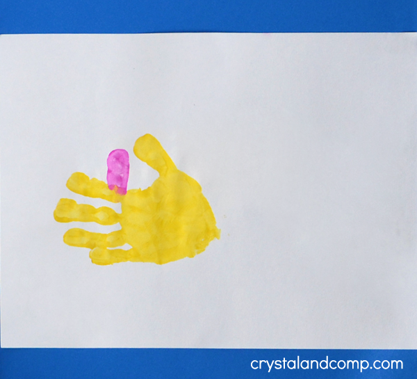 Hand Print Art: C is for Car