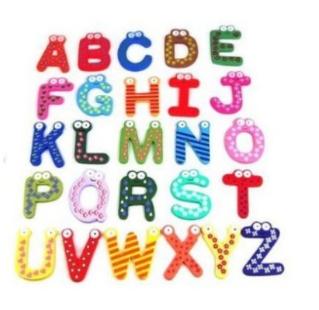 Fun and Colorful A-Z Wooden Fridge Magnets just $3.47 + FREE Shipping!
