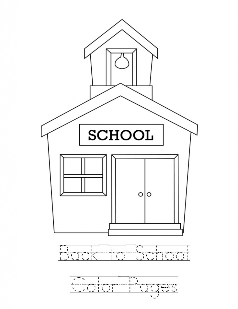 back to school color pages