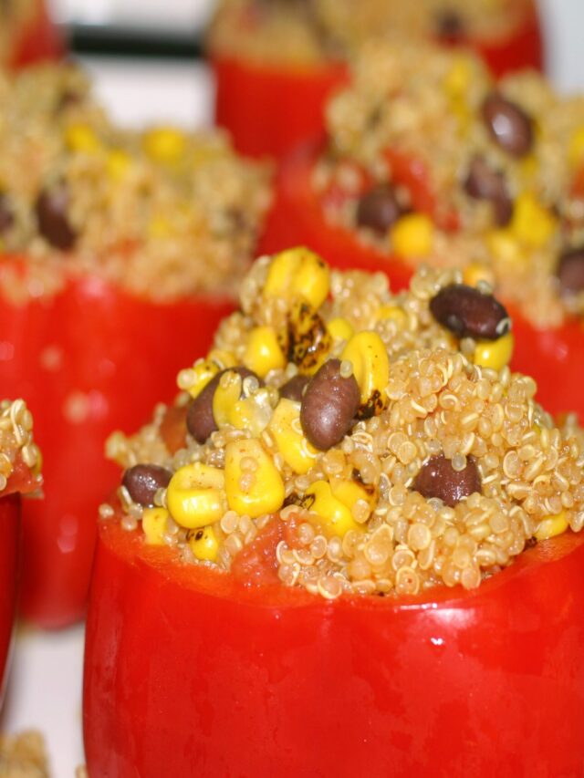 Tex Mex Stuffed Bell Peppers (with Quinoa) Story